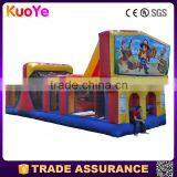 High Quality 0.55mm PVC Tarpaulin Pirate Theme Inflatable Obstacle Course for Kids,inflatable Bouncer