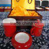 Ceramic Tableware,ceramic Set,gift Box,red Bone China Tablewre thumbnail-1