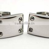 Promotional Bulk Stainless Steel Cufflink For Men thumbnail-2