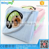 100% Terry cloth Cotton custom carton baby towel with hood