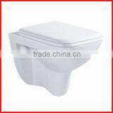 Hot Sales Bathroom White Ceramic Wall Hunging P-trap Toilet 8116 thumbnail-1