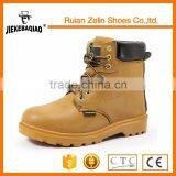 Europe Style Lace up Yellow Color Nubuck Leather High Ankle Work Boots thumbnail-1
