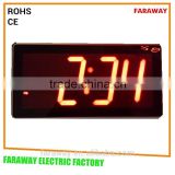 4 digital number led wall clock with temperaturer date with remote