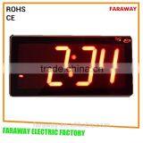 4 digital number led wall clock with temperaturer date with remote