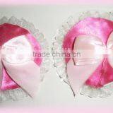 POPULAR Bowknot Lace Trim Breast Pasties Reusable Nipple Pasties For cute Girl