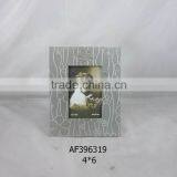 Wood Antique Silver Lovely Photo Frame With Leather Flowers Cover thumbnail-1