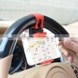 Hot New Clip on Car Steering Wheel Smart Cell Phone Car Holder thumbnail-5