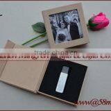 Fabric Linen Special Paper USB Flash Drive Magnet Storage Packaging Gift Box thumbnail-2