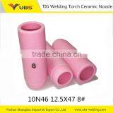 TIG Argon Arc Welding Torch Parts WP-17.18.26 Ceramic Nozzle 10N46 12.5*47 8#