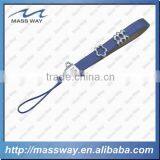 Custom Hang Mobile Fashion Really Pink Leather Metal Cell Phone Strap thumbnail-6