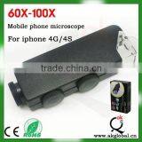 Microscope 60X-100X Zoom Phone Camera Lens for IPhone 4s Lens
