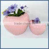 Pink Heart Shape Porcelain Home Decor Flower Vase thumbnail-5