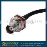 LMR195 25cm BNC Female Bulkhead to BNC Male Right Angle Cable Assembly thumbnail-2