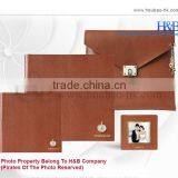 H&B Hot Sales 12*12 Leather Cover Wallet Size Photo Album thumbnail-3