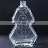 China 450ml Empty Clear Unique Shape Red Glass Wine Bottle for Liquor thumbnail-2