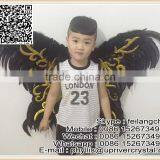 Angle Feather Wings Black Boys Child Feather Wings For Cheap Sell thumbnail-1