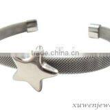 Pentagram Cuff Custom New Stainless Steel Mens Bangle Bracelet