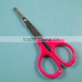 MRJ-019 Pink Colored Plastic Handle Nosehair Round Tip Scissors