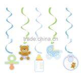 Baby Shower Party Hanging Foil Swirl Decoration With Value Pack thumbnail-1
