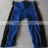 100% polyester Heavy spandex American Football Pants with side inserts