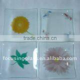 High Quality Square Clear Glass Coasters