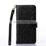 Lady Favorite Handheld Stand Fashion Rose Leather Phone Cover for Iphone 6/ 6 Plus With Lanyard thumbnail-1