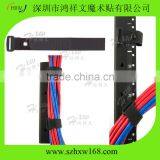 Hook and Loop Cable Ties Black Cinch Straps With Eyelet