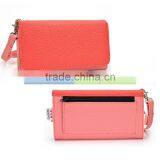 VIGO Woman Clutch Wallet With Wristlet Litchi Grain For 5.5" Smartphone