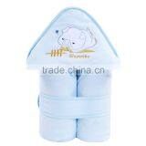 Fashion Animal Appilque 100 Cotton Long Baby Hooded Sweater Coat With Chenille thumbnail-2