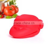 Food Grade BBQ Kitchen Cooking Silicone Oven Gloves With Fingers