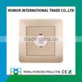 Aluminum Brush Round Deep Outlet Switch thumbnail-2