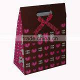 2017 Newly Paper Gift Bag With Love,paper Handle With Bowknot Shopping Bag thumbnail-1