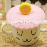 Hot Sales Fruit/animal Decoration Silicone Cup Lid thumbnail-3