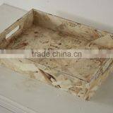 Big Old Handmade Wooden Tray thumbnail-3