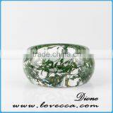 Pine Needles Inside Transparent Clear Acrylic Bangle Stand thumbnail-1