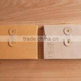 Mini Vintage Retro Kraft Paper Envelopes Brown Kraft Paper Envelop With String With Eyelets thumbnail-4