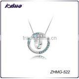 Fashion Double Ring Crystal Necklace thumbnail-1