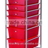10 -PP Plastic Storage Drawer Organizer Cart thumbnail-5