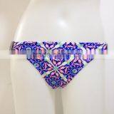 Sexy Flower Printing Triangle Swimwear Bikini Mature Women Hot Super Sexy Bikini thumbnail-3