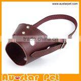 Comfortable Breathing Leather Pet Muzzle, Custom Dog Mouth Mask, Mouth Cover thumbnail-4