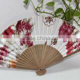 Party Gift Bamboo Silk Fan Craft Fan Lady Hand Fan