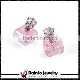Girls Perfume Bottle Double Sided Stud Earrings 4Colors thumbnail-3