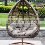 2016 Hot Selling Outdoor Rattan Swinging Egg Chair With Cushion thumbnail-1