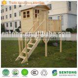 Economical Children Outdoor Wooden Playhouse With Stairs thumbnail-1