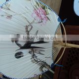 Factory direct offer bamboo hand fans with many colour with promotion price