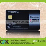 Free design! Custom eco-friendly PVC contact IC card with low price