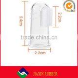 Food Grade Soft Silicone Baby Finger Tongue Cleaner Toothbrush Massager for Baby Kids Oral Health thumbnail-3