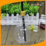 New Style Large Capacity PET 700ml Light Bulb Shape Bottles With or Without LED Light thumbnail-4