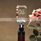 Engraved Crystal Bottle Stopper Wedding Favor thumbnail-1