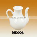 White Ceramic Vinegar Pot thumbnail-2